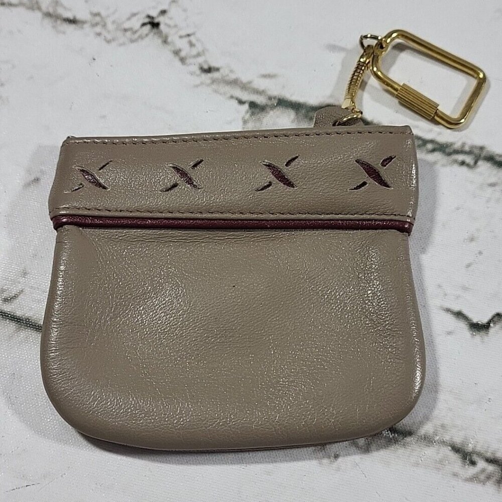 Vintage Gallery Originals Leather Coin‎ Purse Keyring
